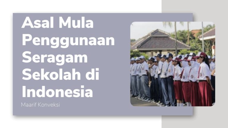 Asal Mula Penggunaan Seragam Sekolah di Indonesia