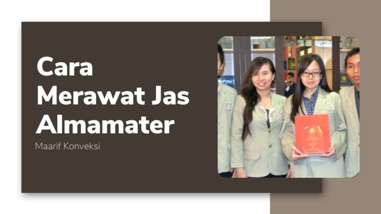 Cara Merawat Jas Almamater