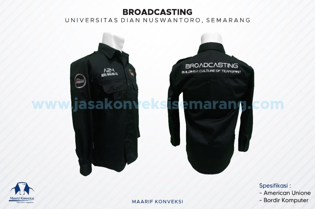 konveksi kemeja broadcasting UDINUS
