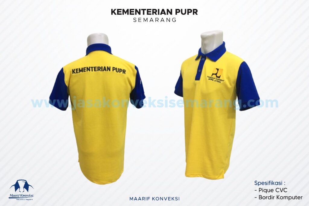 konveksi kaos polo pupr