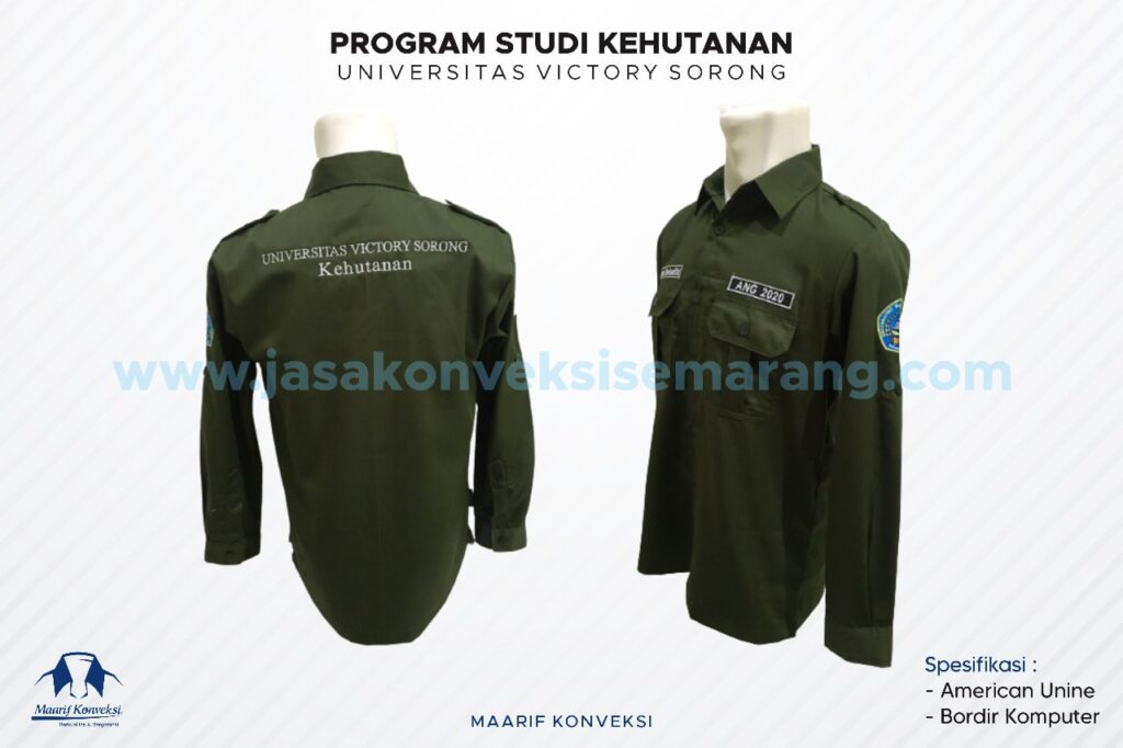 Konveksi Kemeja Kehutanan Unvic