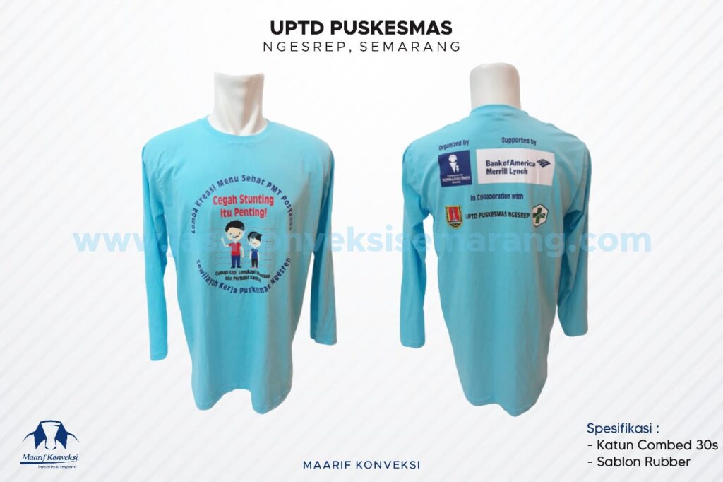 Konveksi Kaos UPTD Puskesmas
