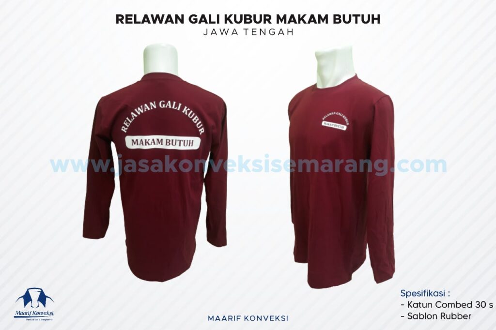 Konveksi Kaos Relawan Makam