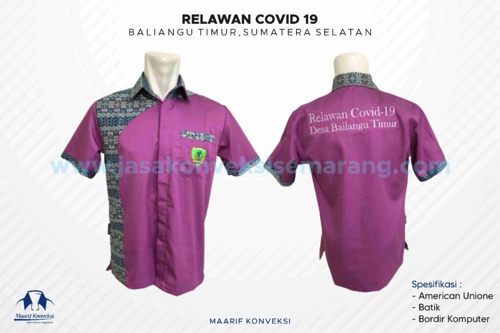 Konveksi Kemeja Relawan Covid