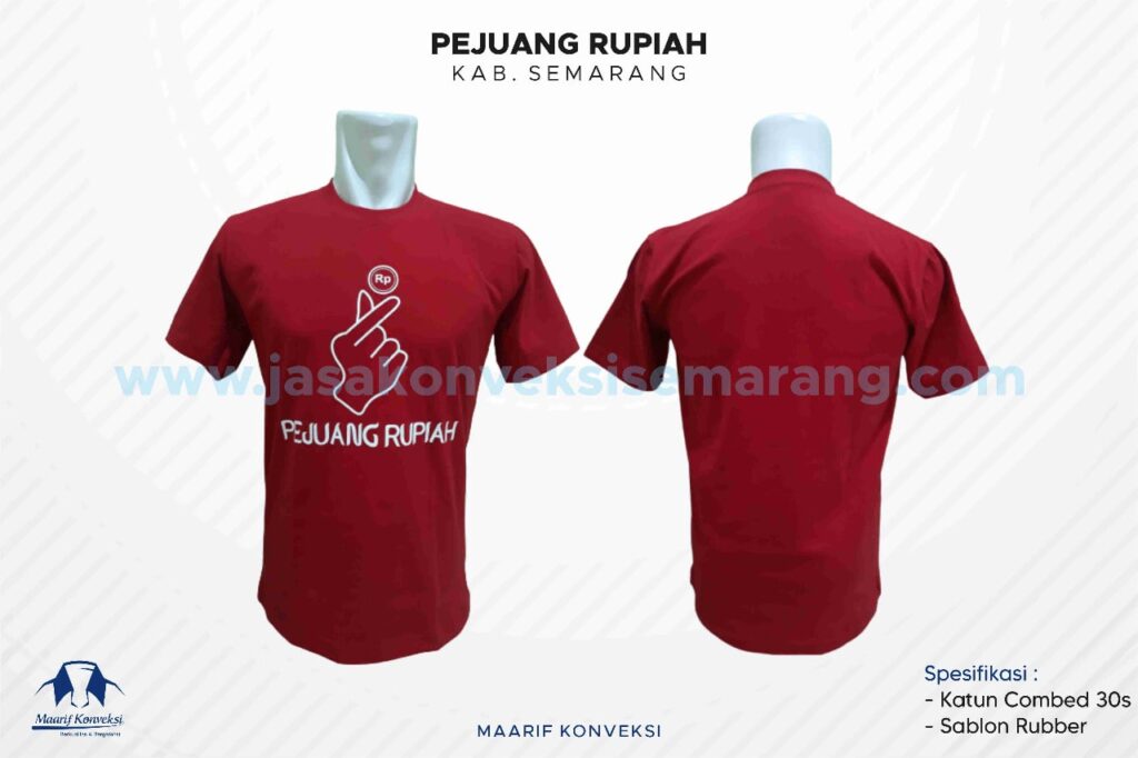 Konveksi Kaos Pejuang Rupiah