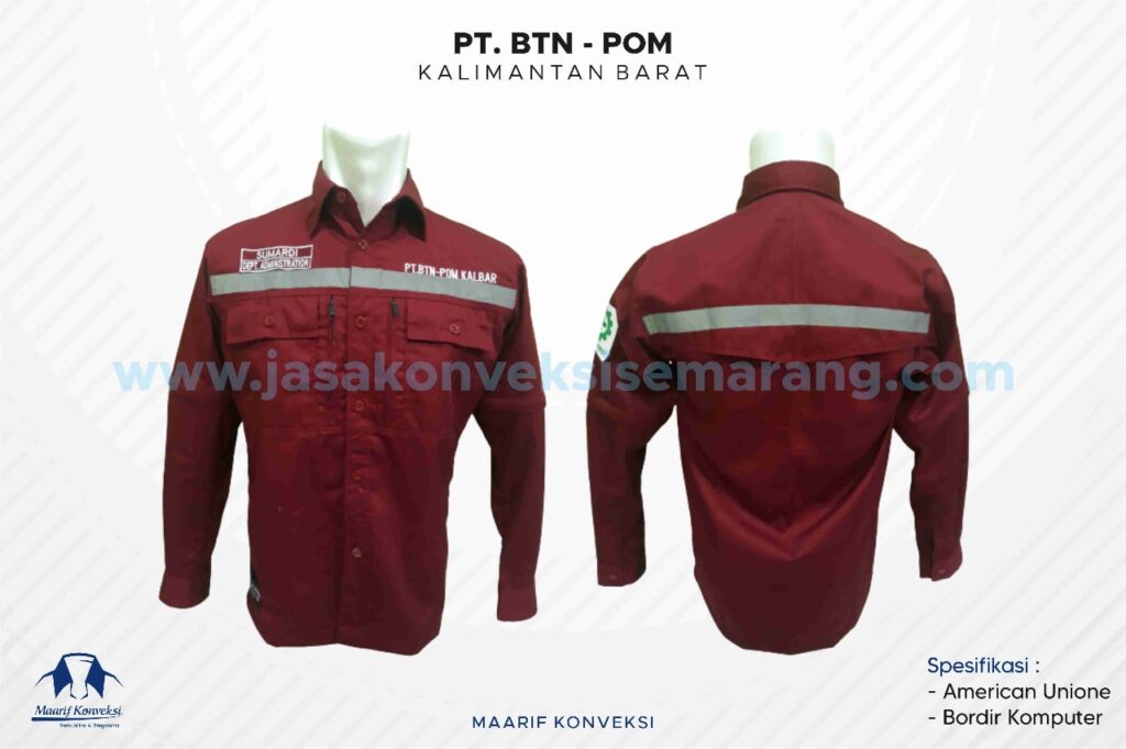 Konveksi Kemeja PT BTN Kalbar