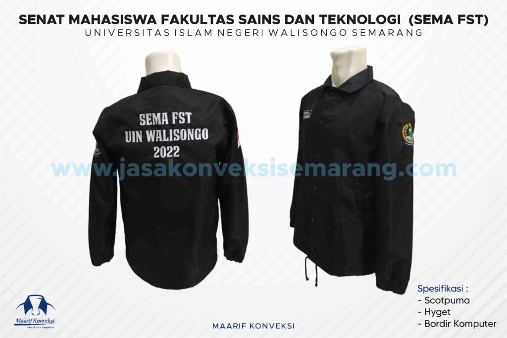 Konveksi Jaket Coach UIN Walisongo