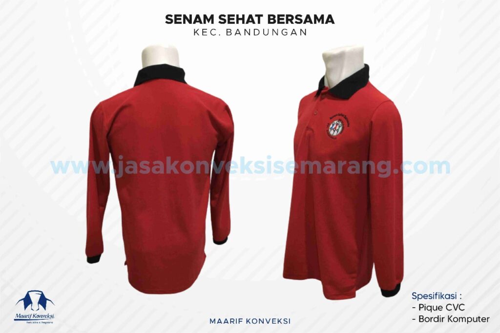 Konveksi Kaos Polo Senam Sehat