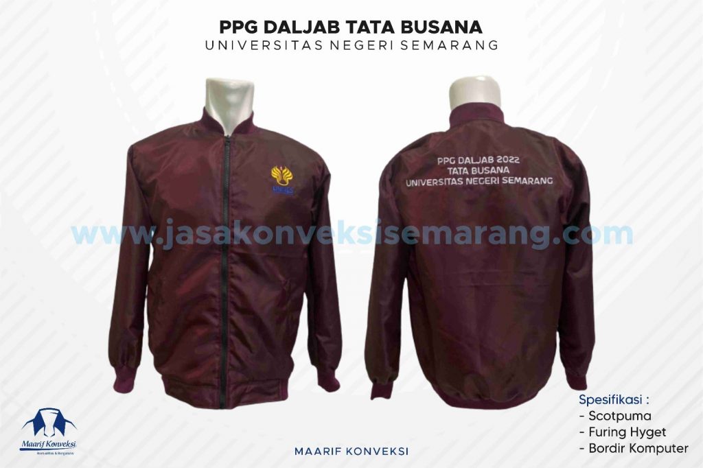 Konveksi Jaket Bomber PPG UNNES