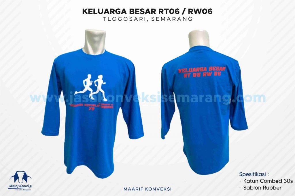 Konveksi Kaos Sablon Keluarga RT06