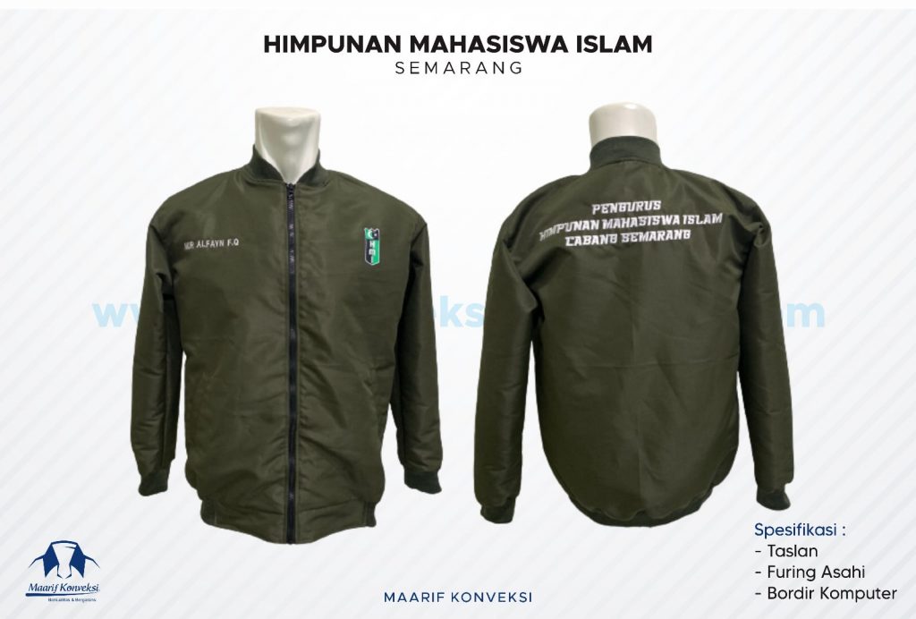 Konveksi Jaket Bomber HMI Semarang